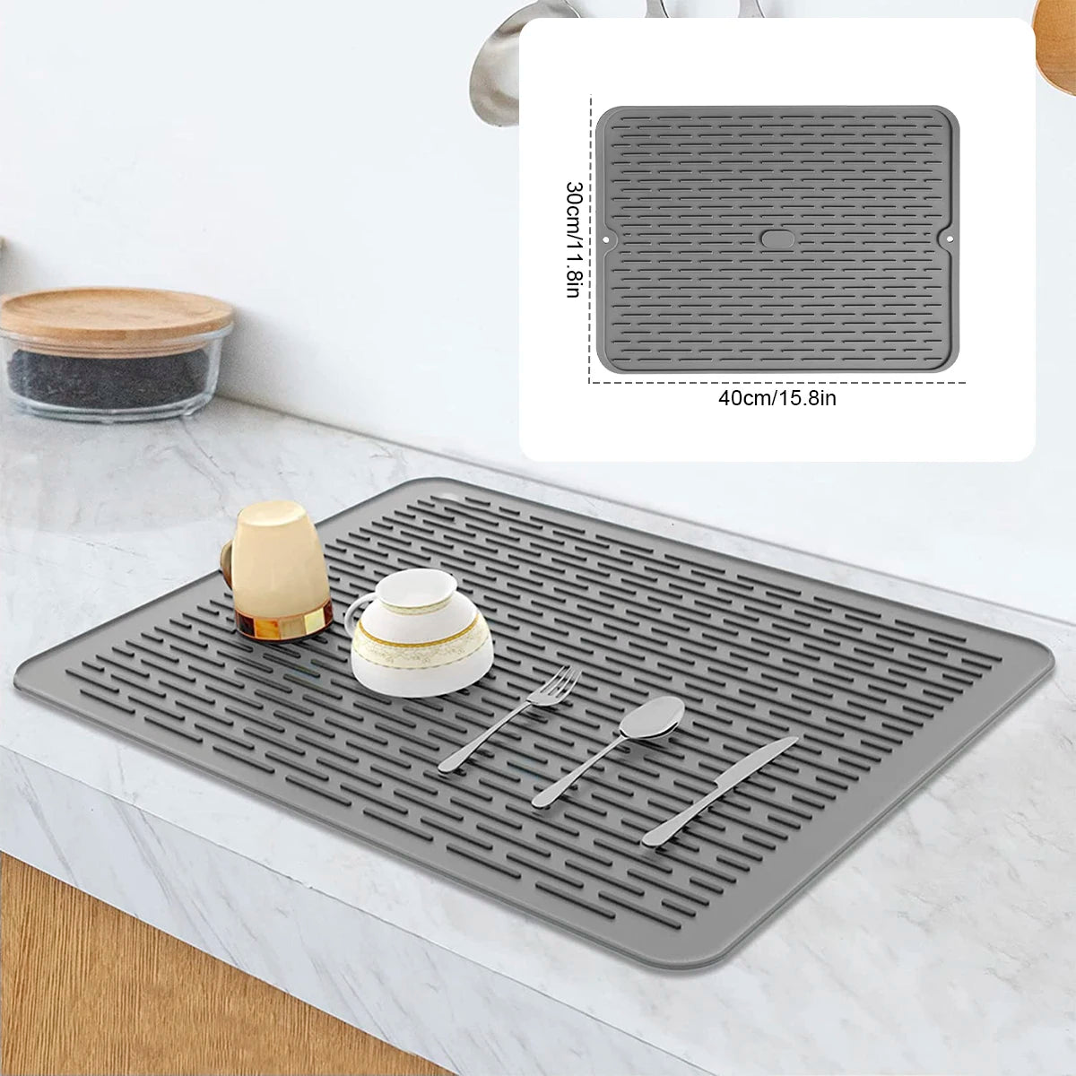 Silicone drying mat