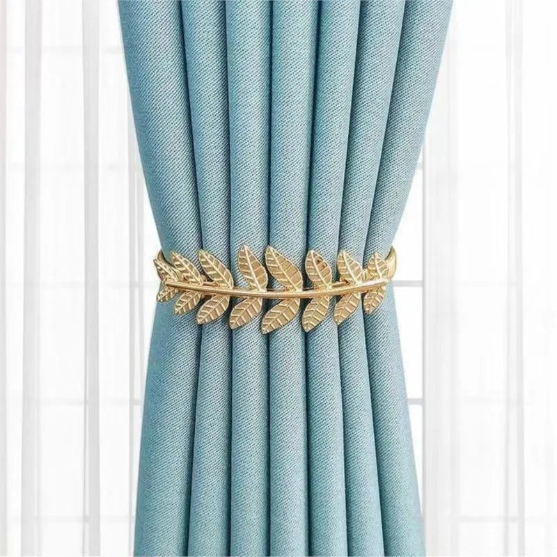 Spring rope curtain ties