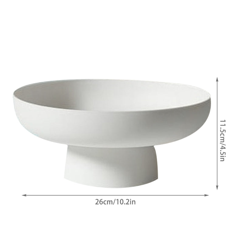 Round serve dish