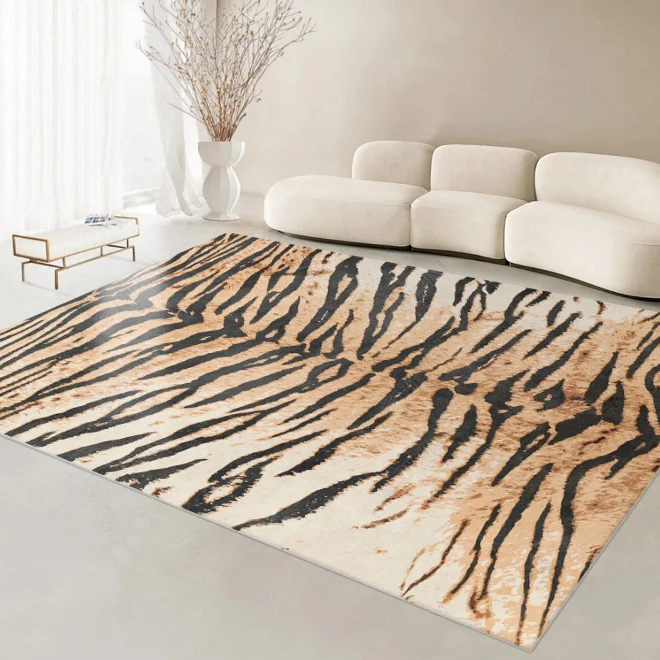 Plush print rug