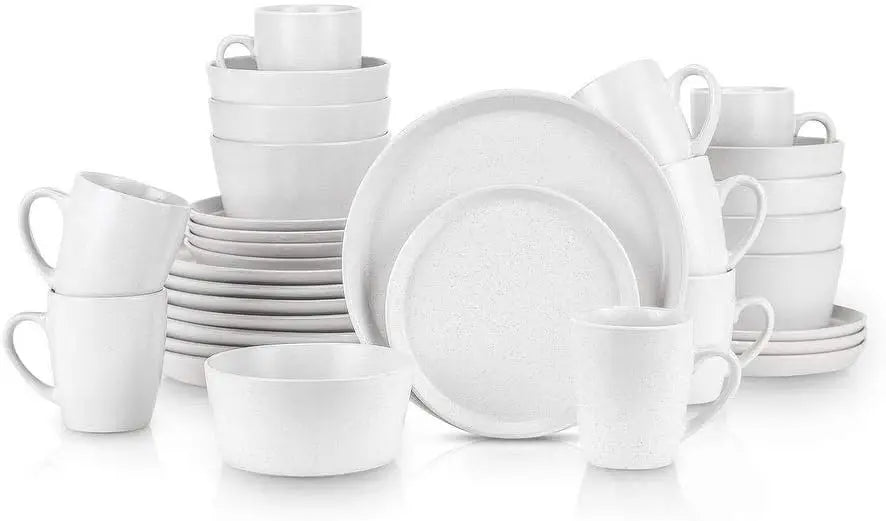 Stoneware 16-Piece Modern Dinnerware Set