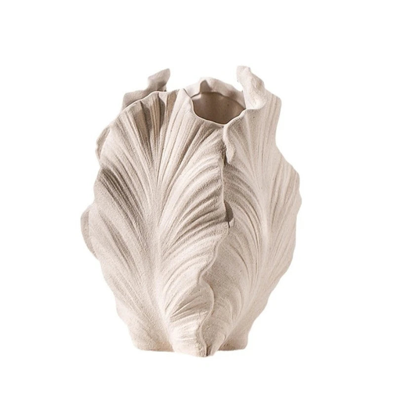 Ceramic Wrinkle Pattern Vase