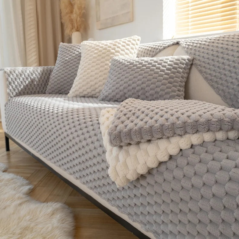 Thicken Plush Sofa Cover