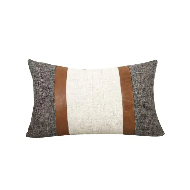 Farmhouse linen cushion cover