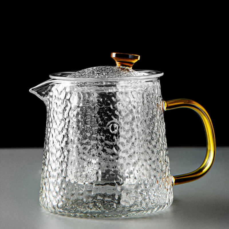 Glass heat resistant teapot