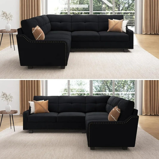 Convertible Sectional Sofa L Shaped Couch