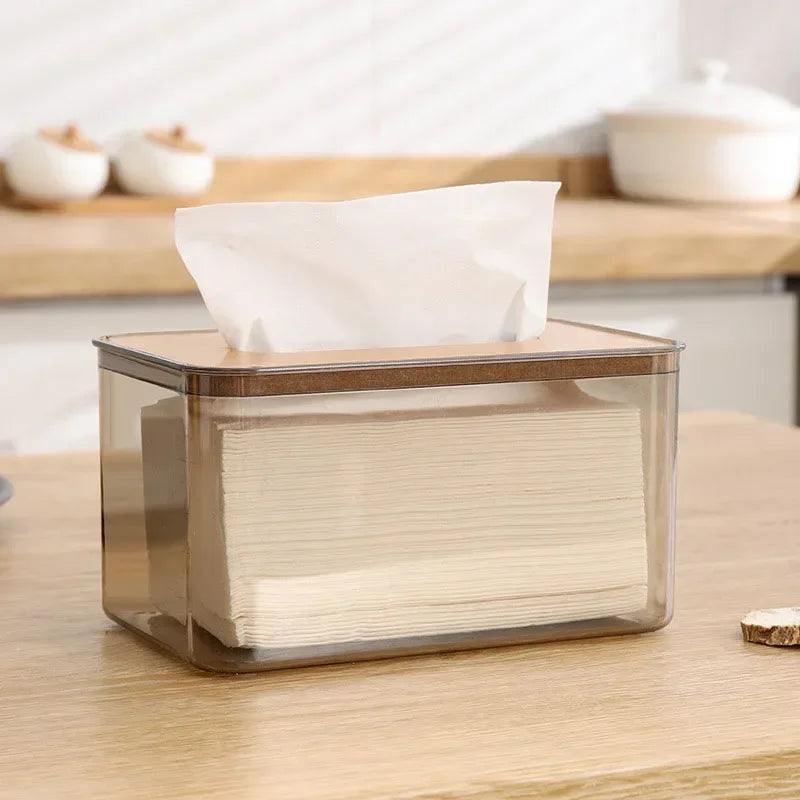 Transparent tissue holder