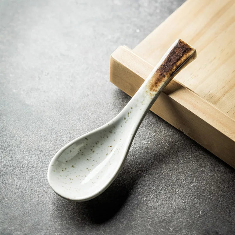 Ceramic soup spoon