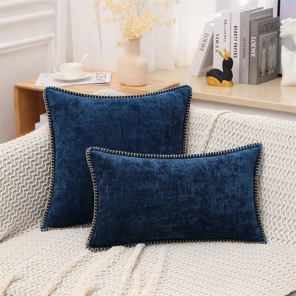 Chenille cushion cover