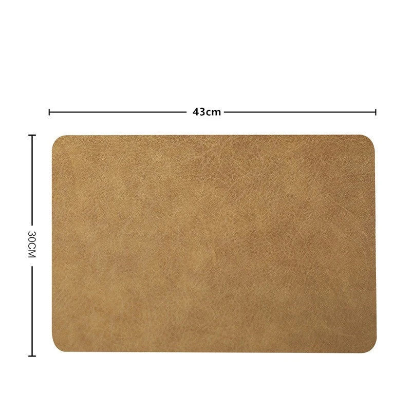 Heat resistant leather placemats