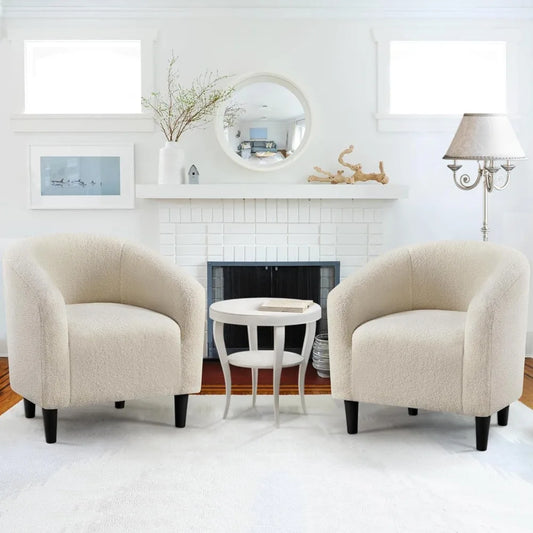 Soft Padded Furry Accent Chairs