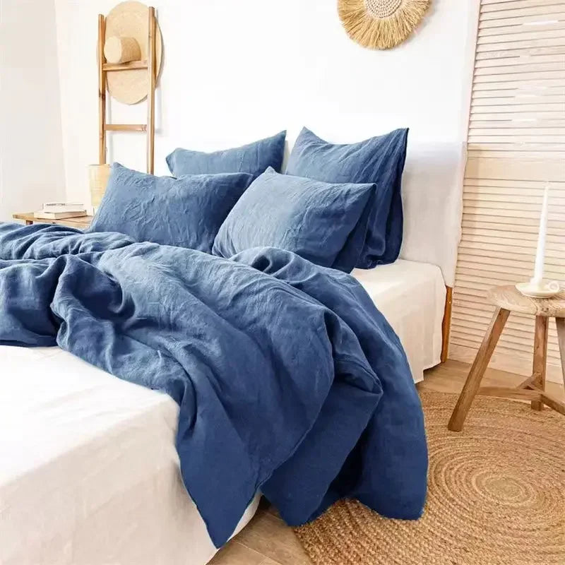 Linen stoned-washed duvet cover