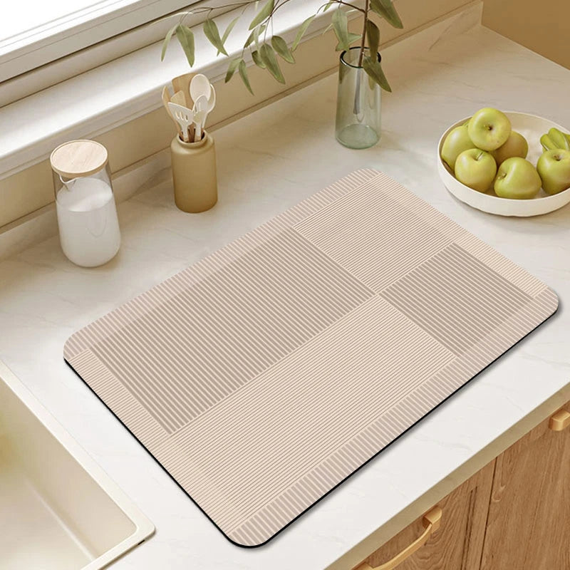 Absorbent countertop mat