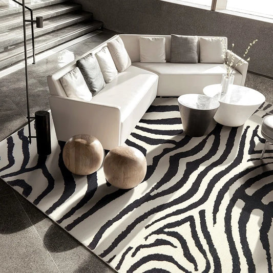 Plush print rug