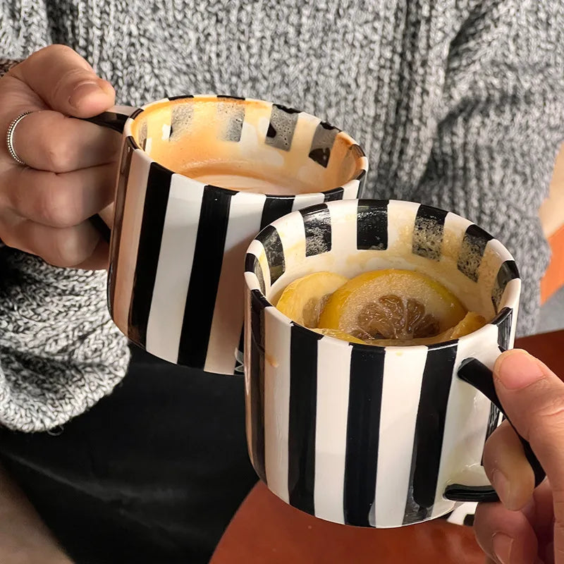 Ceramic mug and saucer set