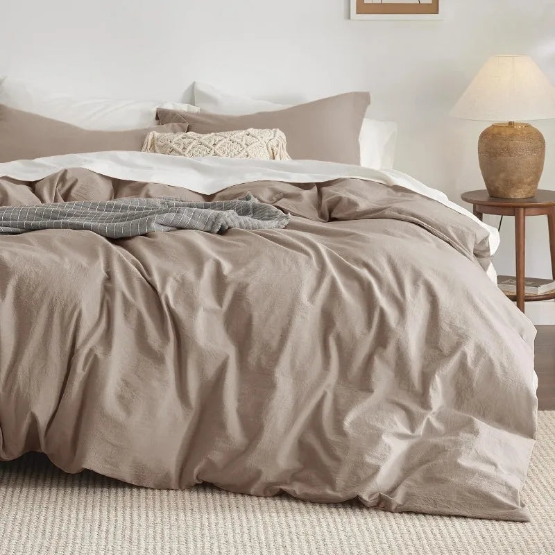 Cotton minimalist duvet cover set