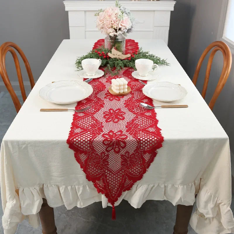 Classic lace table runner