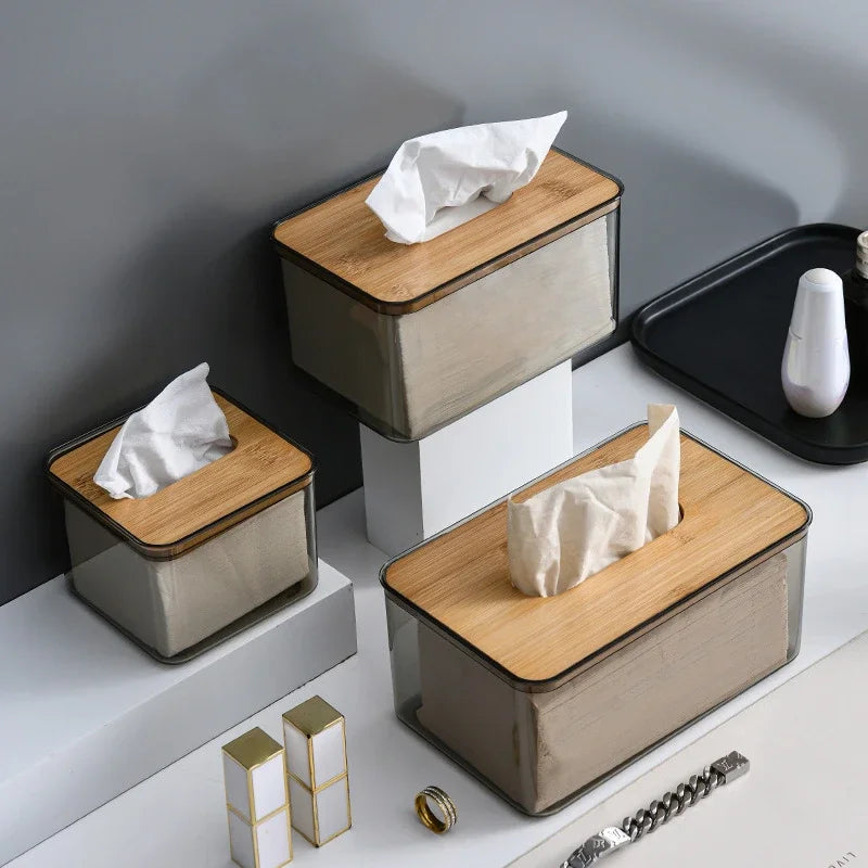 Transparent tissue holder