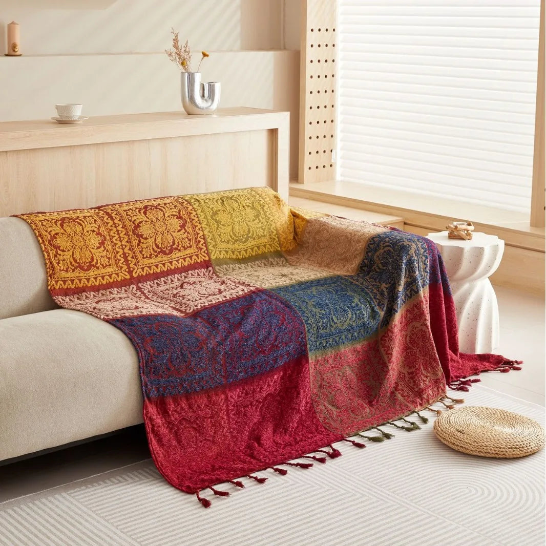 Bohemian throw blanket