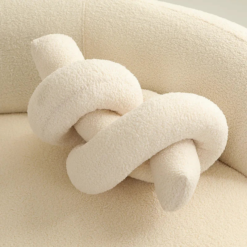 Plush throw pillows