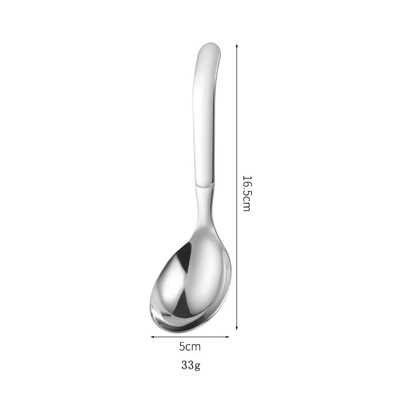 Round desert spoon