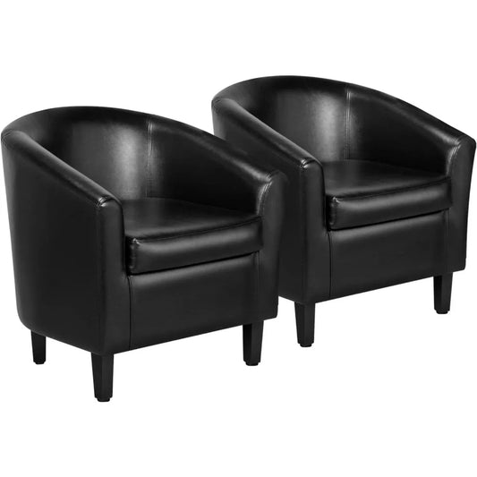 Accent Faux Chairs Set of 2