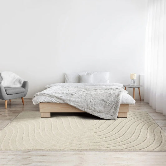 Haus Modern Geometric Wave Area Rug