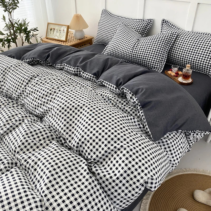 Double sided duvet cover set