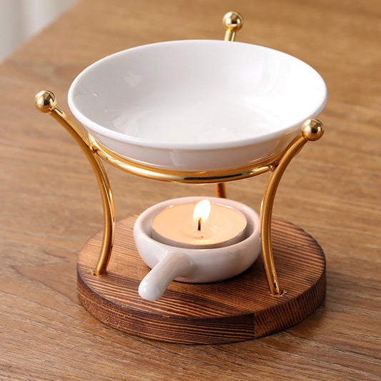 Ceramic Wax Candle Holder