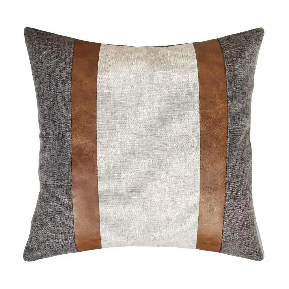 Farmhouse linen cushion cover