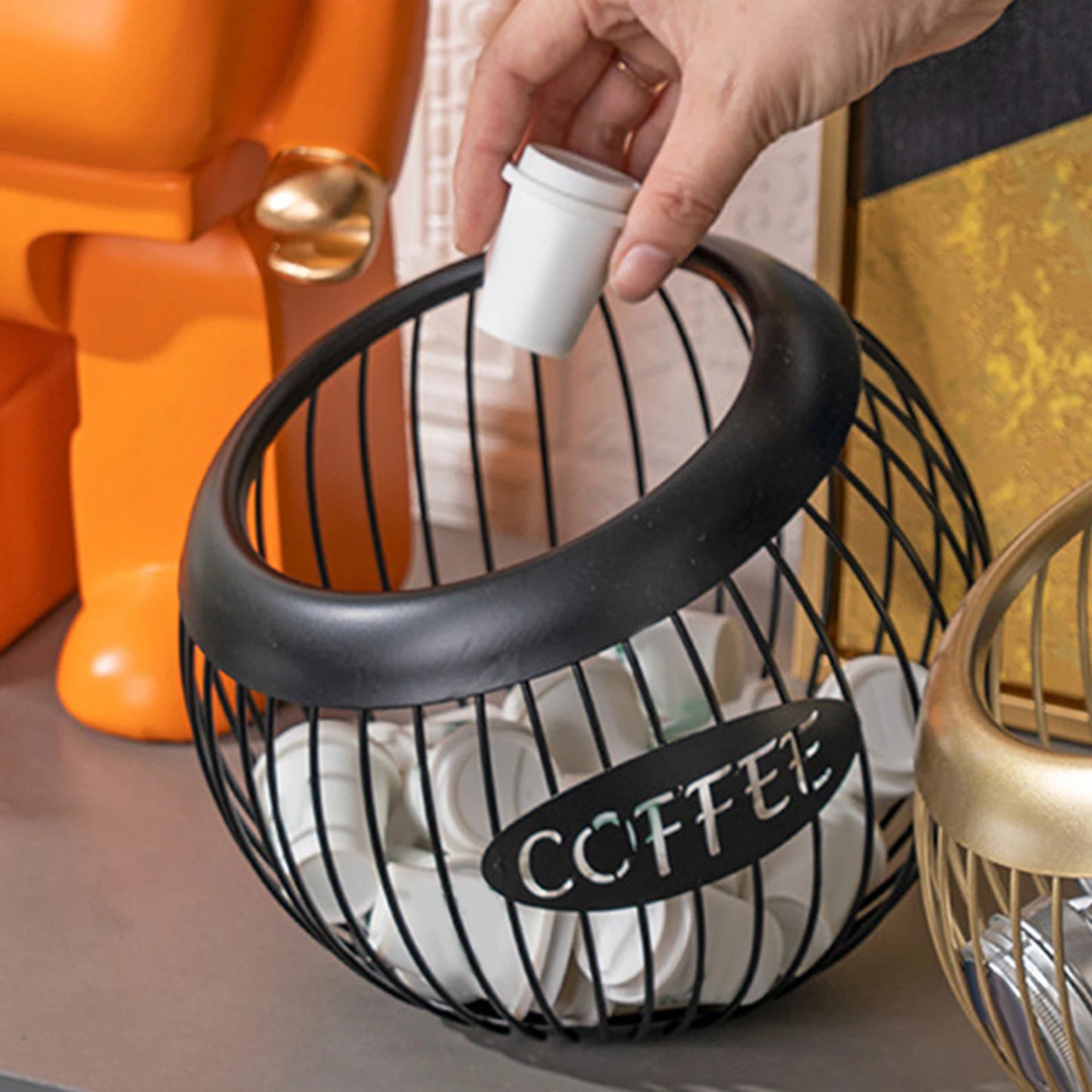 Capsule storage basket