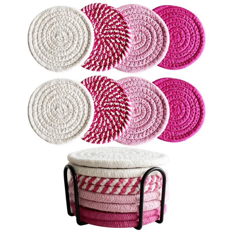 Woven coaster set