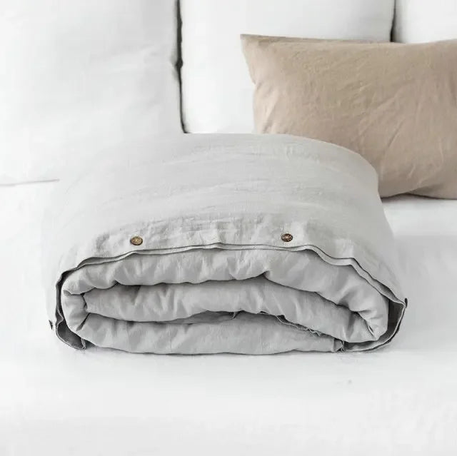 Linen stoned-washed duvet cover