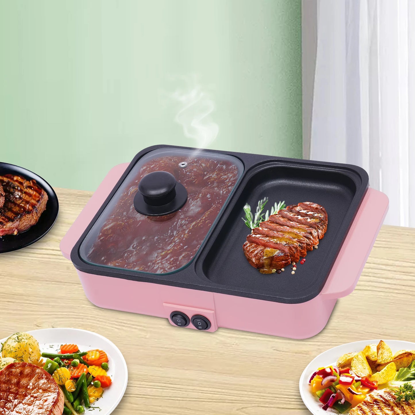 Mini Hot Pot 110V Pink