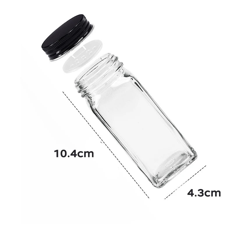 120ML Seasoning Shaker Bottles Glass Spices