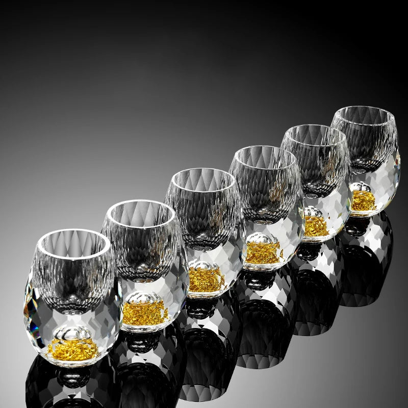 Crystal shot glasses