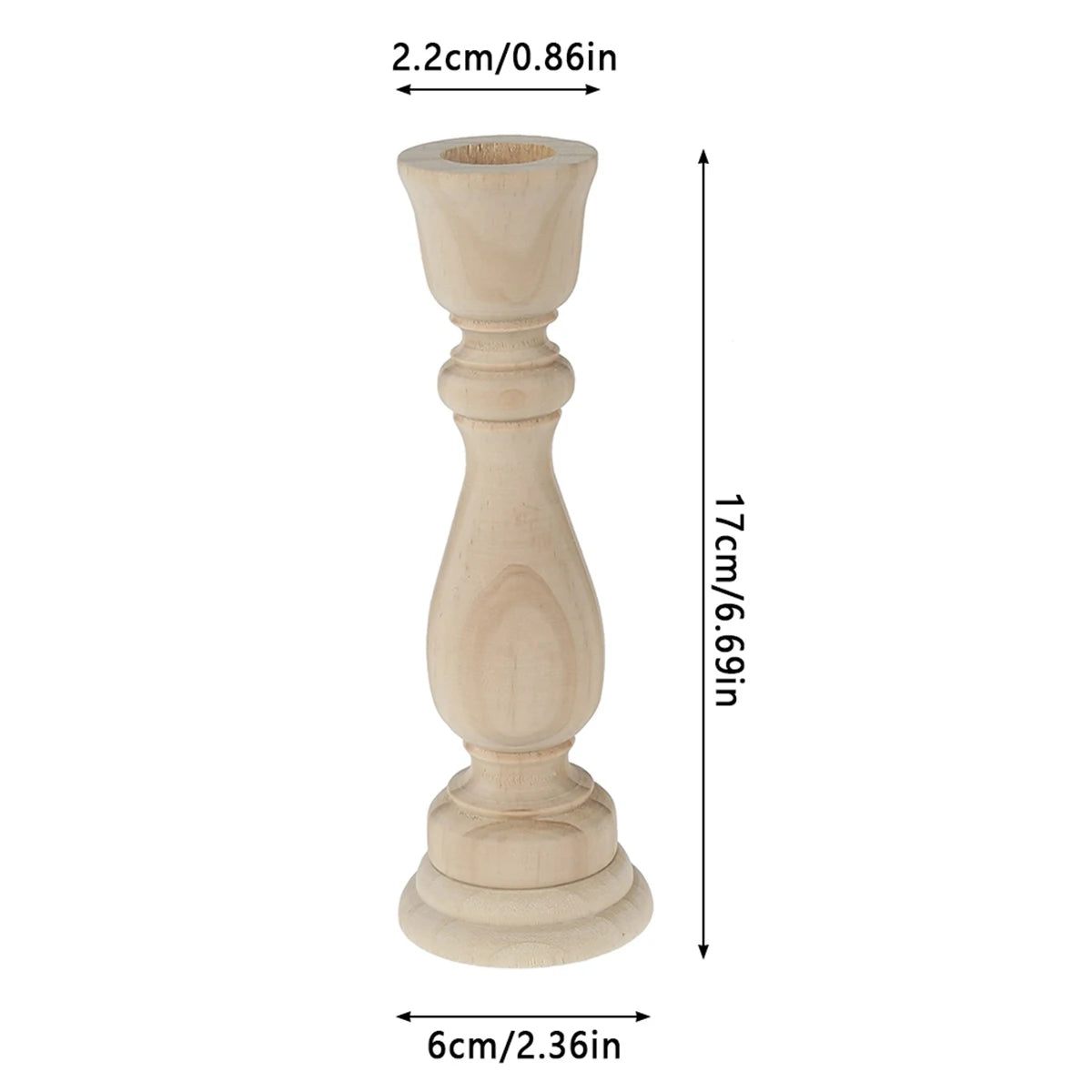 Wooden Candlestick Holders