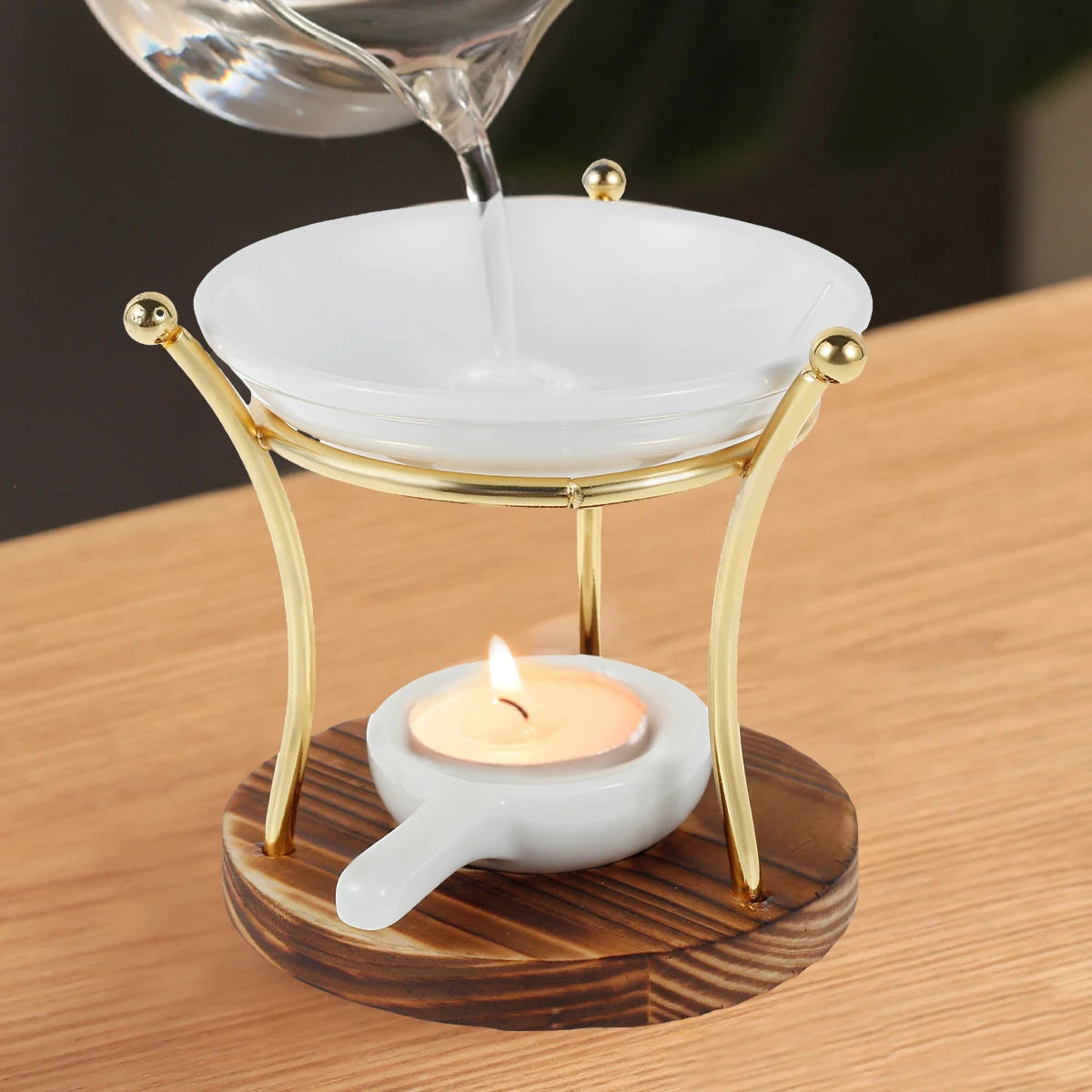 Ceramic Wax Candle Holder