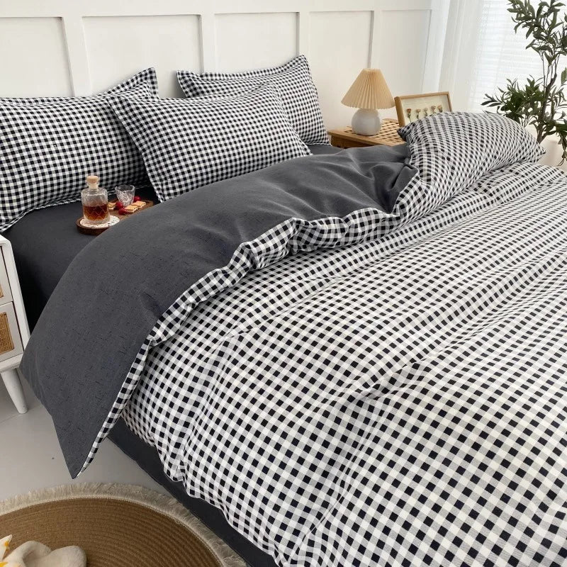 Double sided duvet cover set