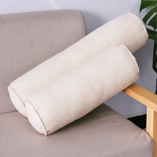 Long linen cushion