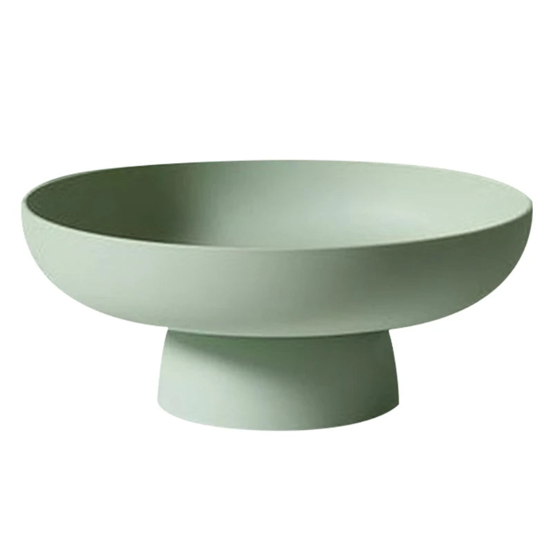 Round serve dish