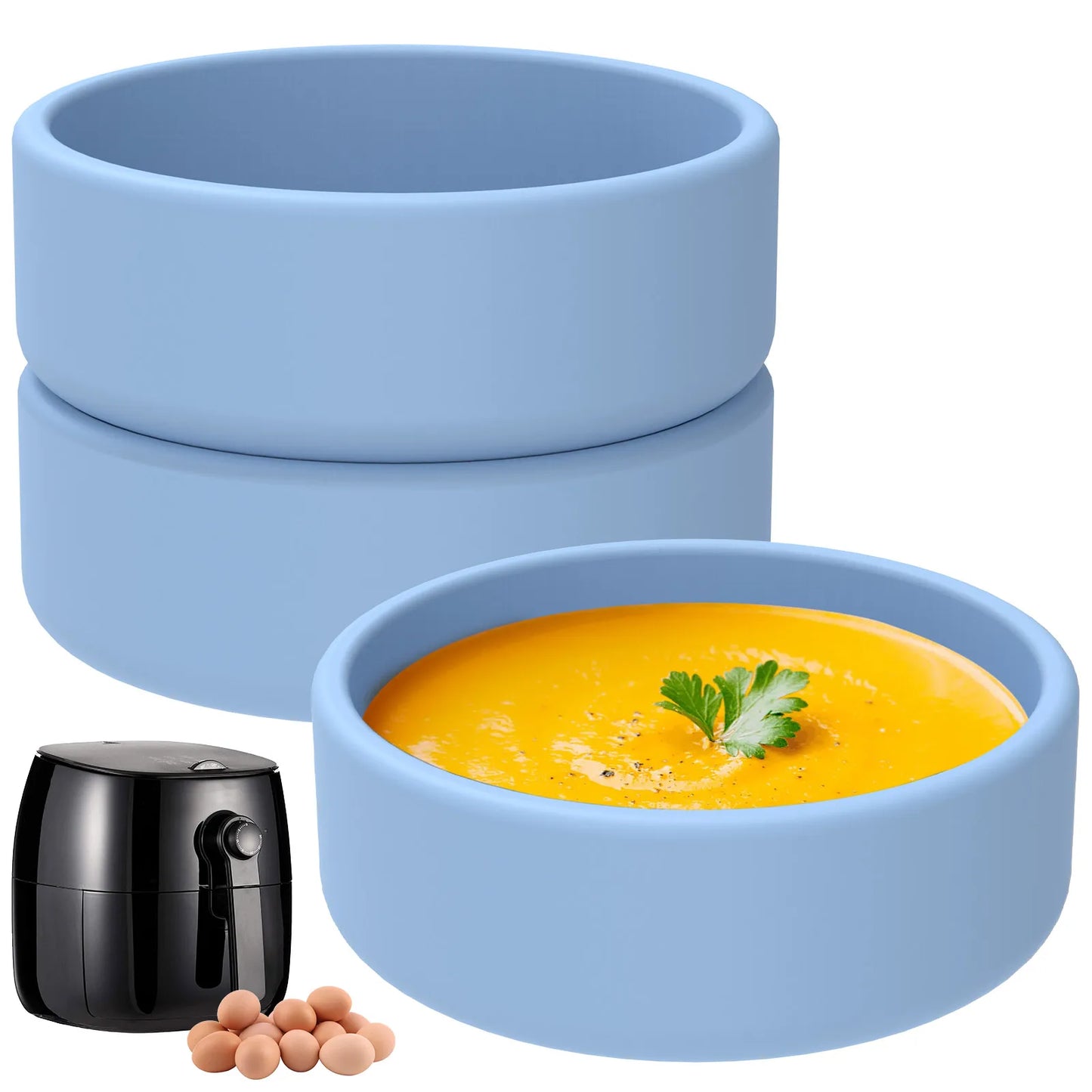 Air fryer egg silicone mold set