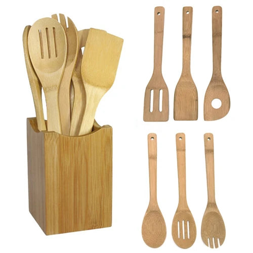 6 piece bamboo set