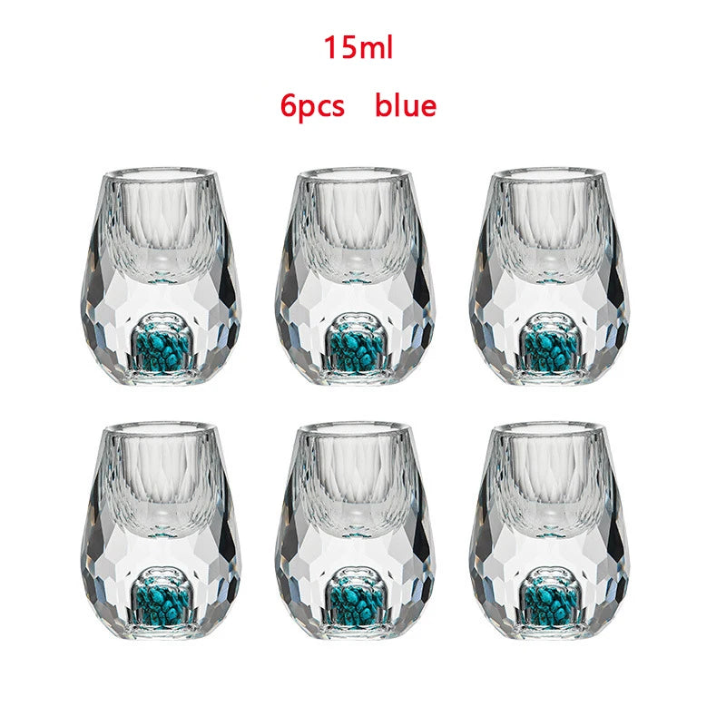 Crystal shot glasses