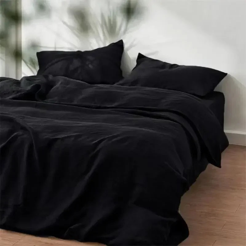 Linen stoned-washed duvet cover