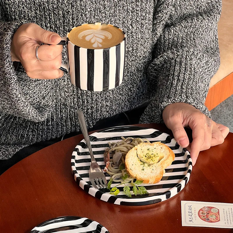 Ceramic mug and saucer set