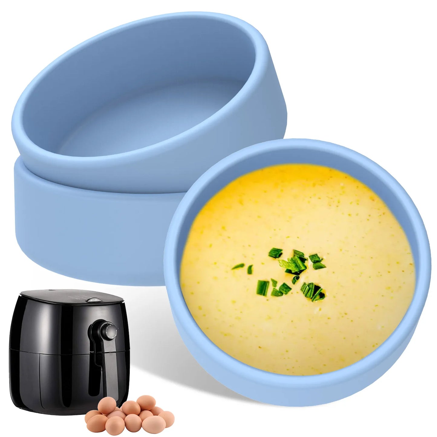 Air fryer egg silicone mold set