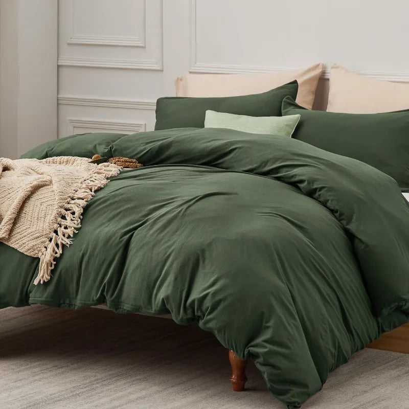 Cotton minimalist duvet cover set