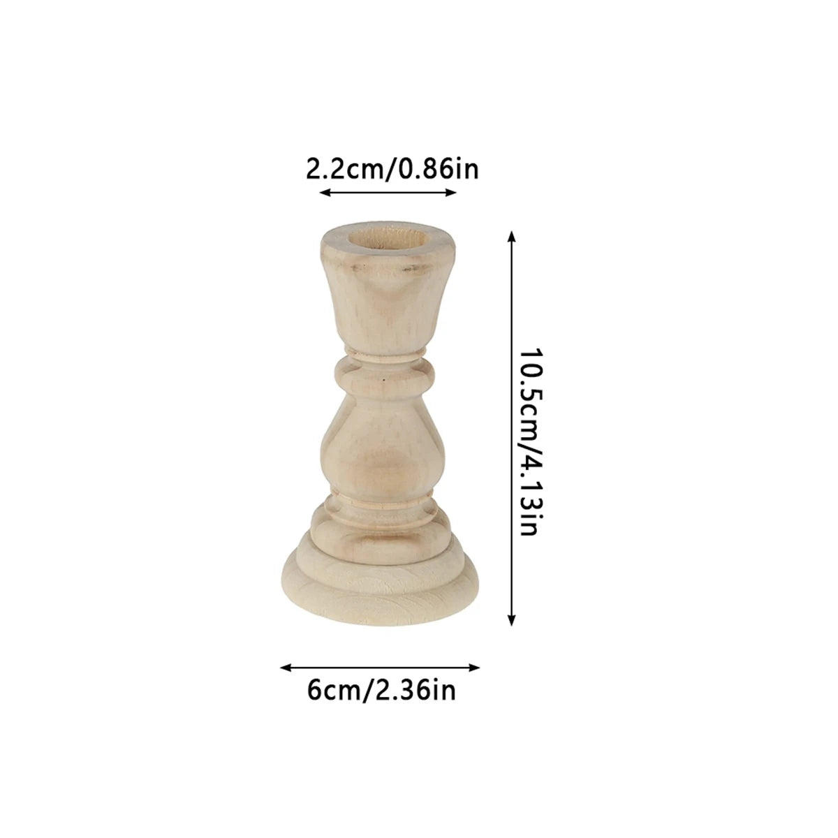 Wooden Candlestick Holders