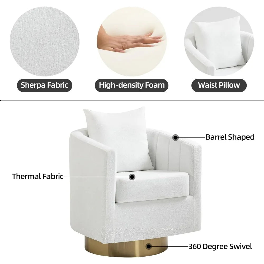 Modern 360 Degree Swivel Armchair